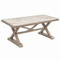 Stół jadalniany 180 x 90 x 76 cm z blatem ceramicznym beżowy w stylu industrialnym